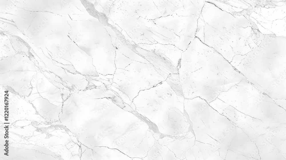 Fototapeta premium Panorama of white marble tile floor texture, generative ai