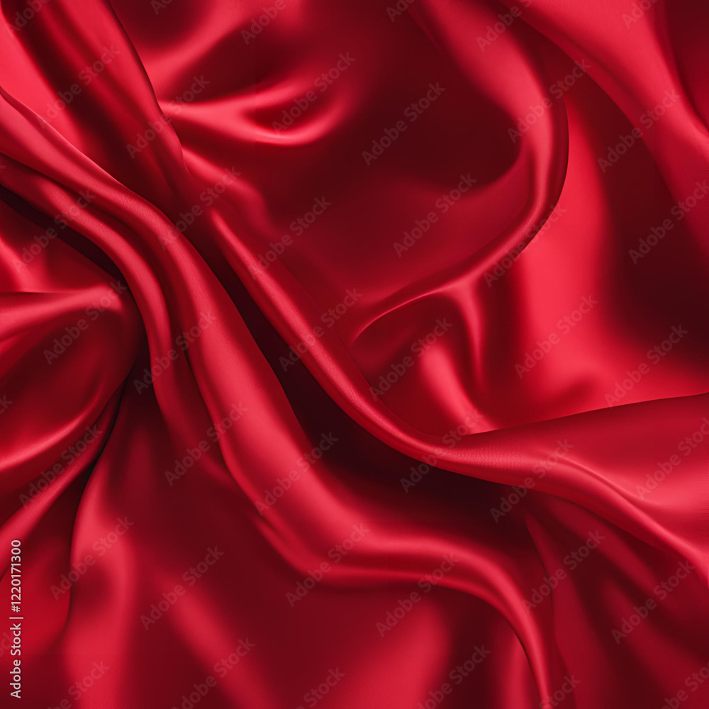 Fototapeta premium Red Silk background