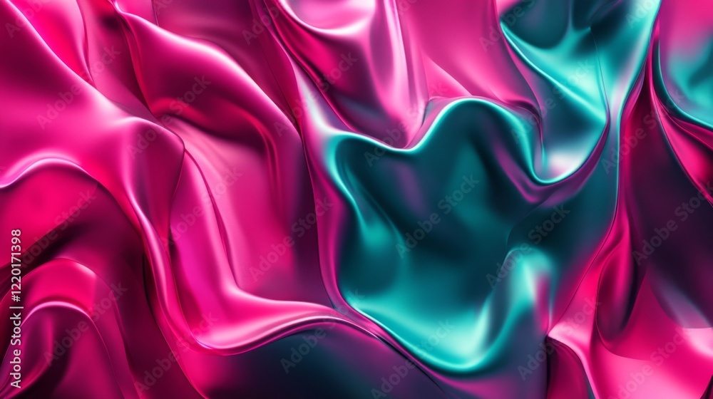 Fototapeta premium Abstract Pink and Cyan Fabric Texture