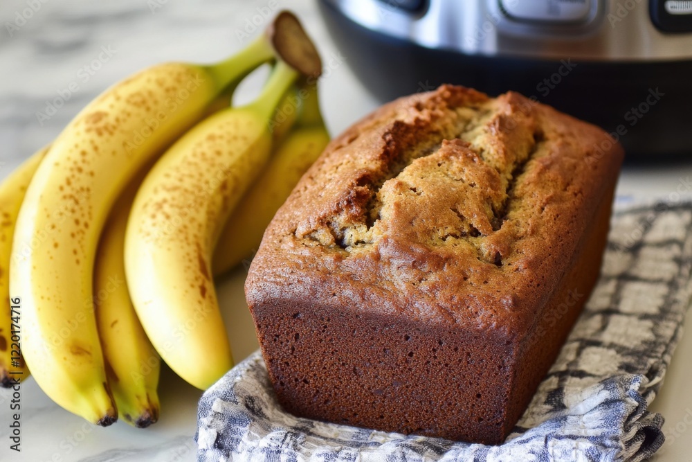 Fresh Banana Bread Next to Instant Pot Fresh Banana Bread Next to Instant Pot