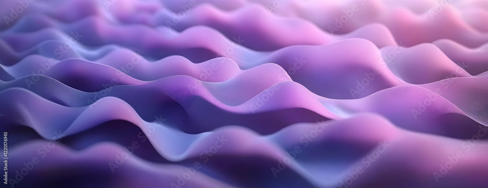 Fototapeta premium Purple waves digital art background