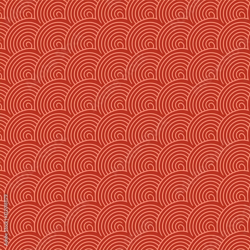 Japanese-Inspired Pattern with Arch Motifs