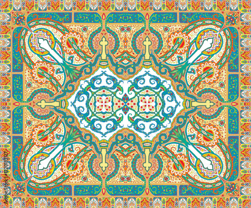 Women's handkerchief style. Line graph Bandanna shawl fabric print, silk neck scarf.