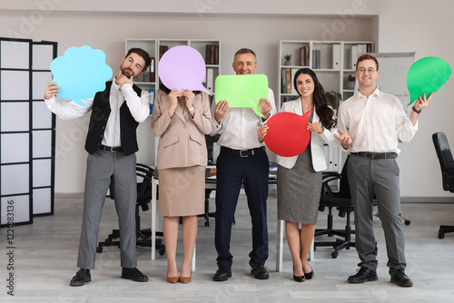 Team of business people wit...