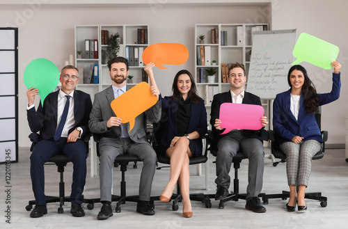 Team of business people wit...