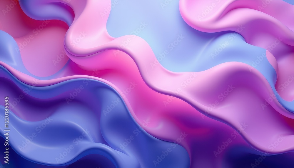 Abstract Pink and Blue Wavy Fluid Forms Design Abstract Pink and Blue Wavy Fluid Forms Design