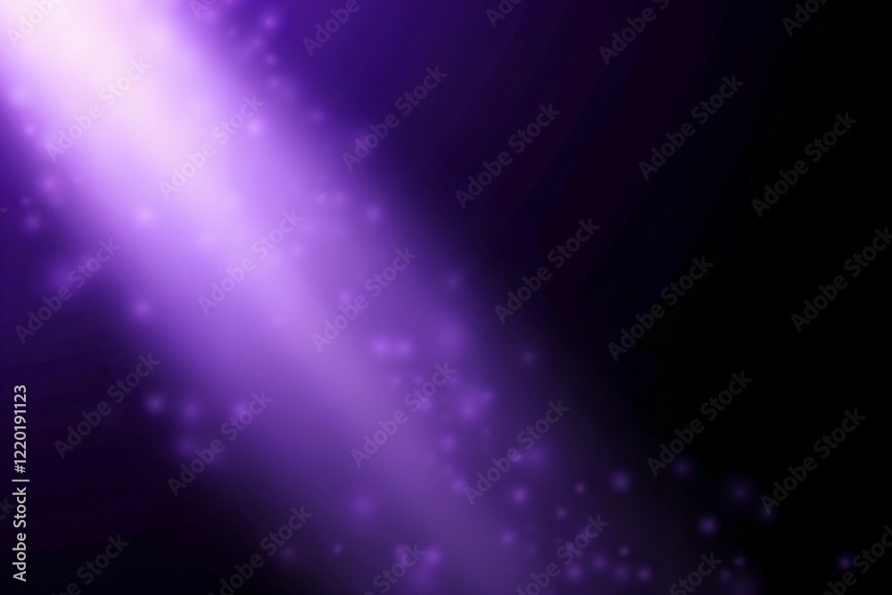 Obraz premium Intense purple beam piercing a dark abstract background.