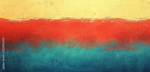 Fine grain sand texture complements rust red to slate blue gradient