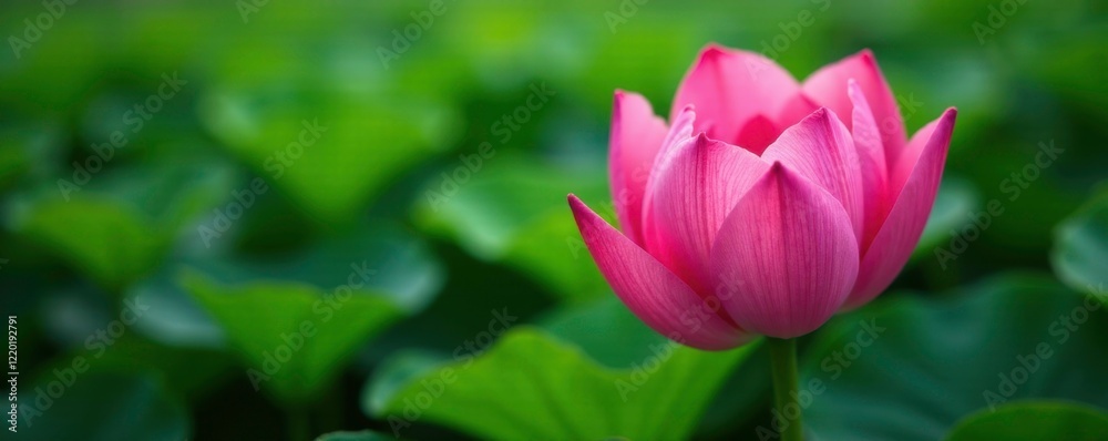 Delicate pink petals unfolding in dense green foliage, botanical photography, floral details Delicate pink petals unfolding in dense green foliage, botanical photography, floral details