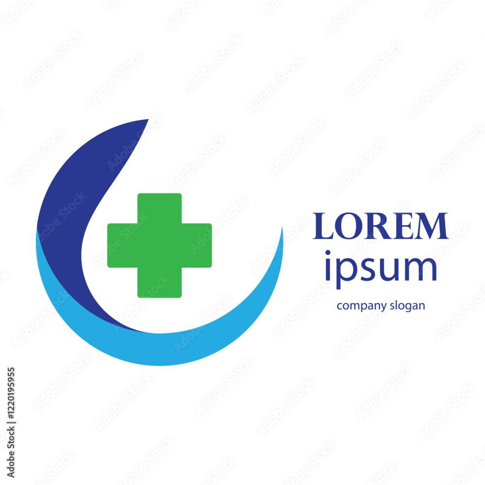 Obraz premium hospital and health clinic logo design