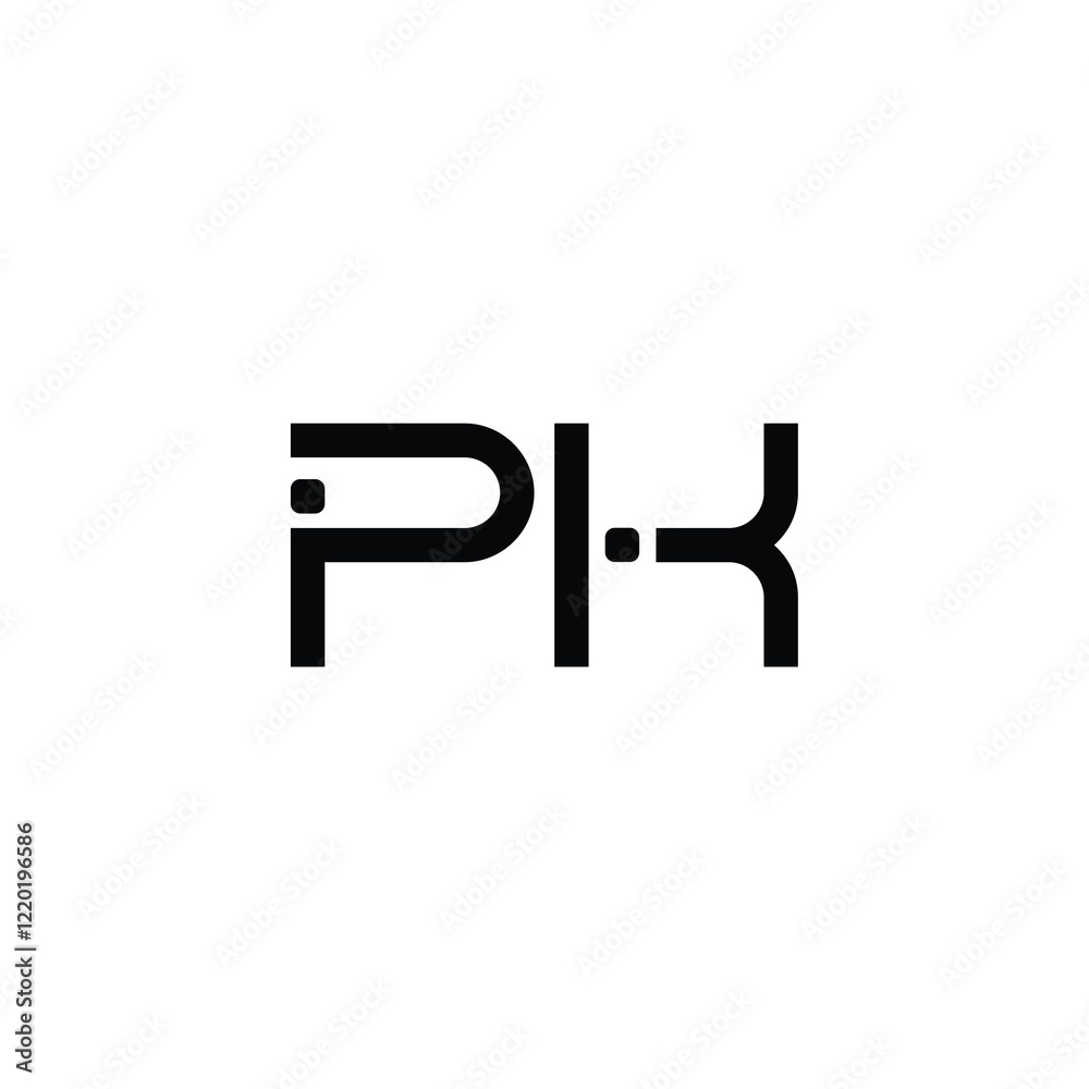 PK monogram logo design letter text name symbol monochrome logotype alphabet character simple logo PK monogram logo design letter text name symbol monochrome logotype alphabet character simple logo