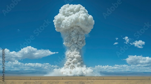 Massive Smoke Plume Rising photo