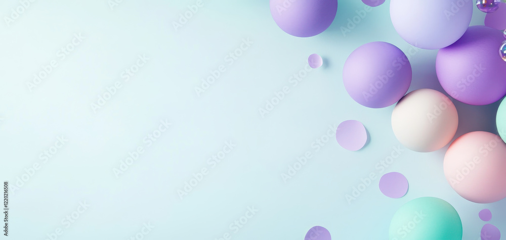 smooth gradient background in shades of mint with colorful spheres and circles creates playful and vibrant atmosphere. Perfect for celebrations or creative projects smooth gradient background in shades of mint with colorful spheres and circles creates playful and vibrant atmosphere. Perfect for celebrations or creative projects