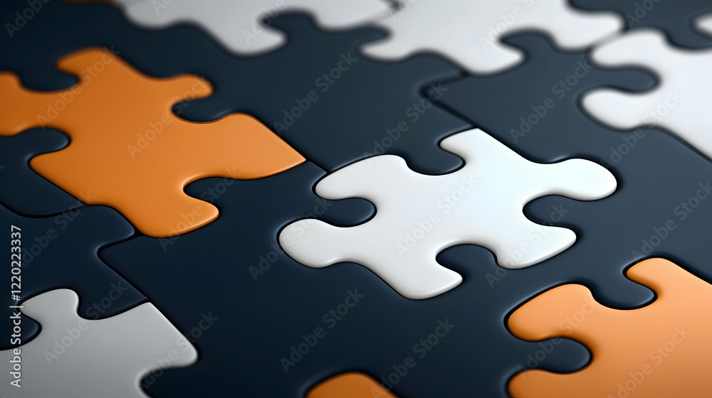 Interlocking puzzle pieces, teamwork, problem-solving, collaboration, strategy, background Interlocking puzzle pieces, teamwork, problem-solving, collaboration, strategy, background