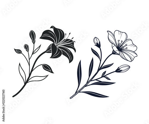 floral design elements vector