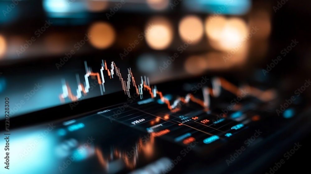Stock Market Data Displayed on a Screen Stock Market Data Displayed on a Screen