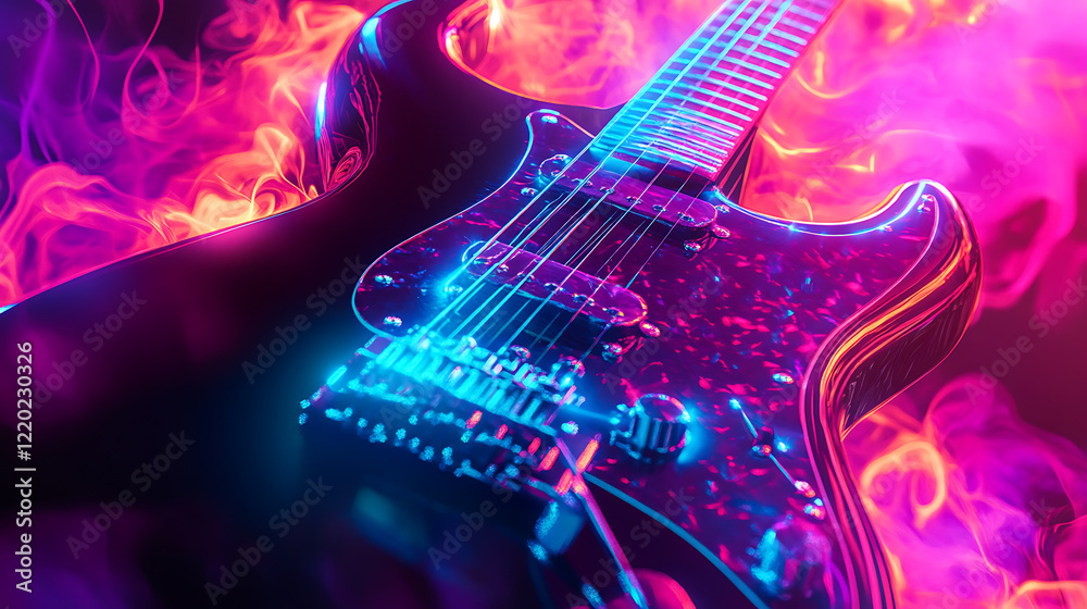 Obraz premium The power of music, wallpaper, modern sound and entertainment empowers people around the world.