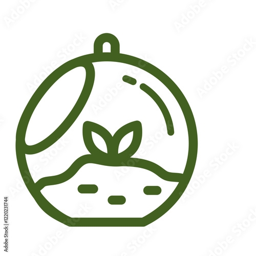 Flower Gardening Vector Linear Floral Element Icon Symbol