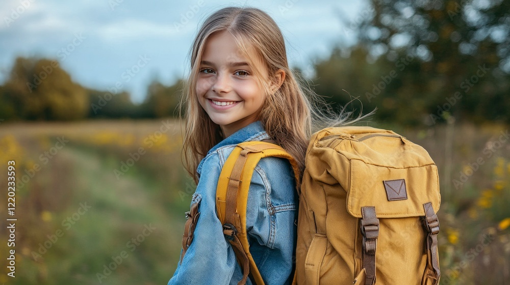 Smiling Teenage Girl with Smiling Teenage Girl with