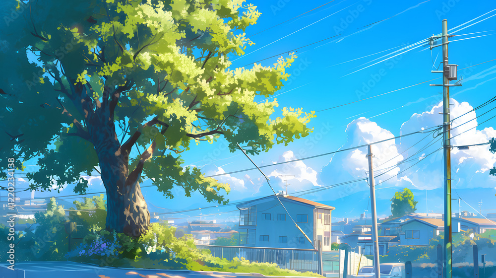 Obraz premium Suburban Areas landscape