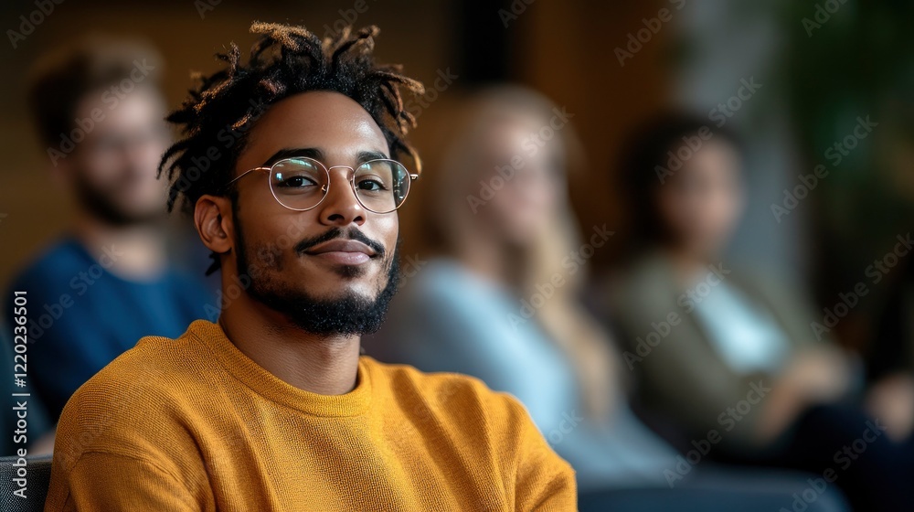 Obraz premium Confident Young Black Man