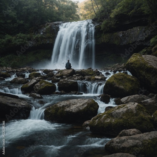 What would it be like to meditate on a rock by a waterfall for hours?