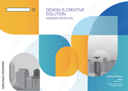 Template vector design for Brochure, Annual Report, Web design Poster, Corporate Presentation, Flyer, layout modern with size horizontal, Easy to use and edit.