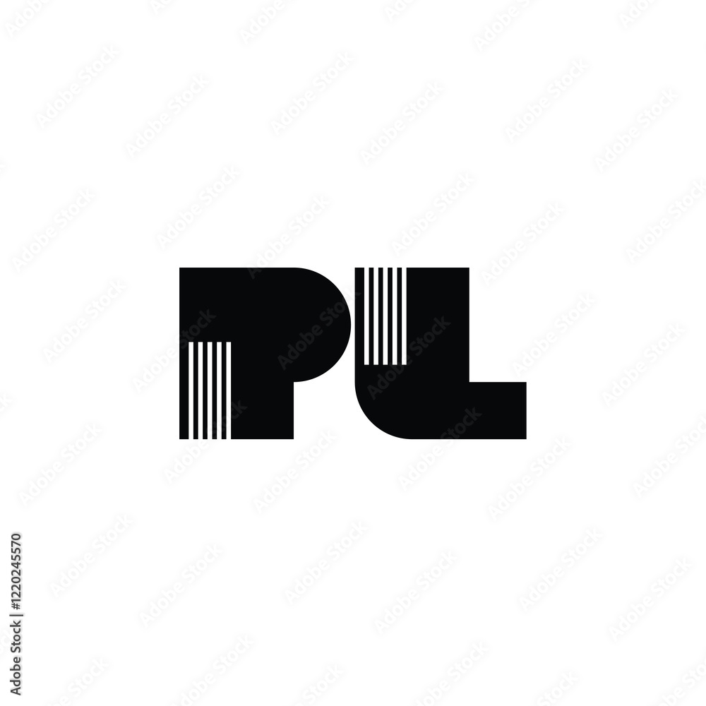 PL monogram logo design letter text name symbol monochrome logotype alphabet character simple logo PL monogram logo design letter text name symbol monochrome logotype alphabet character simple logo