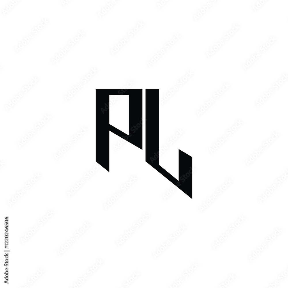 PL monogram logo design letter text name symbol monochrome logotype alphabet character simple logo PL monogram logo design letter text name symbol monochrome logotype alphabet character simple logo