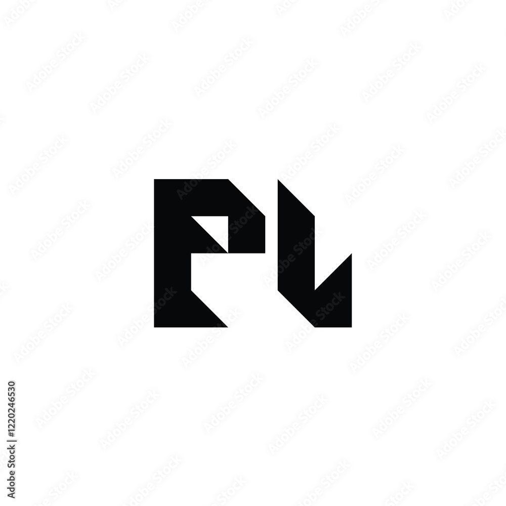 PL monogram logo design letter text name symbol monochrome logotype alphabet character simple logo PL monogram logo design letter text name symbol monochrome logotype alphabet character simple logo