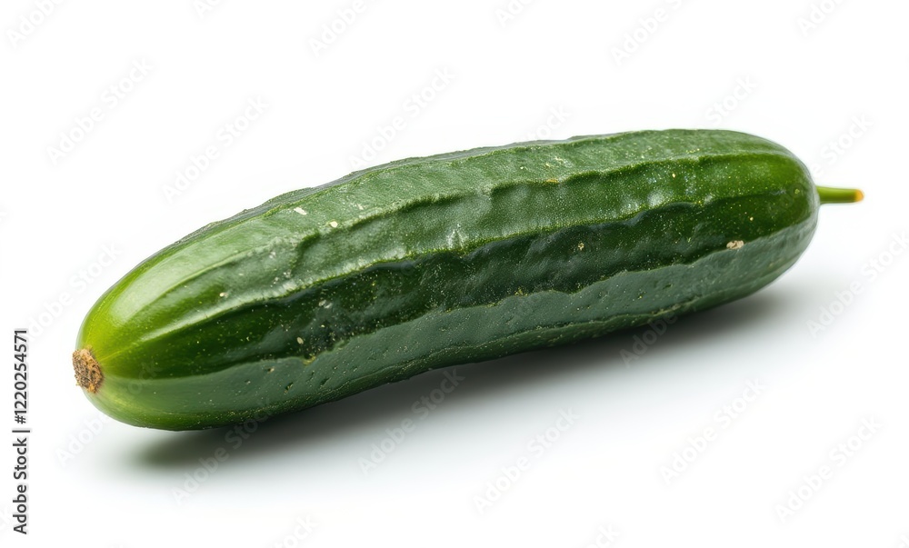 Fresh cucumber on a white background Fresh cucumber on a white background