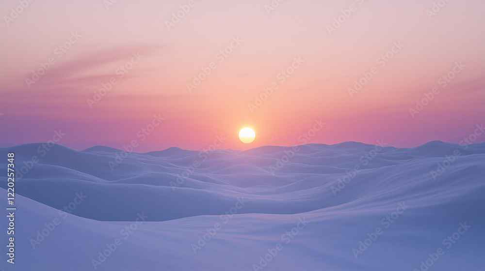 Desert Dunes Illuminated by a Stunning Sunset. Desert Dunes Illuminated by a Stunning Sunset.