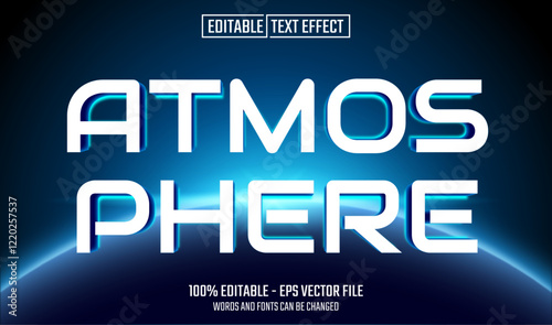 atmosphere editable text effect