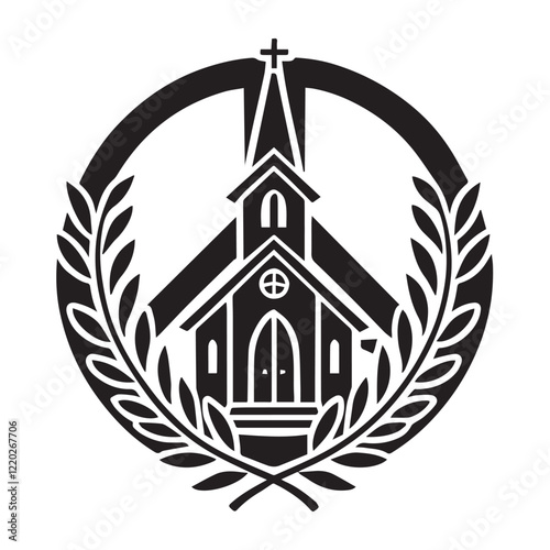 Church building icon. Simple illustration of church building vector icon for web design isolated on white background