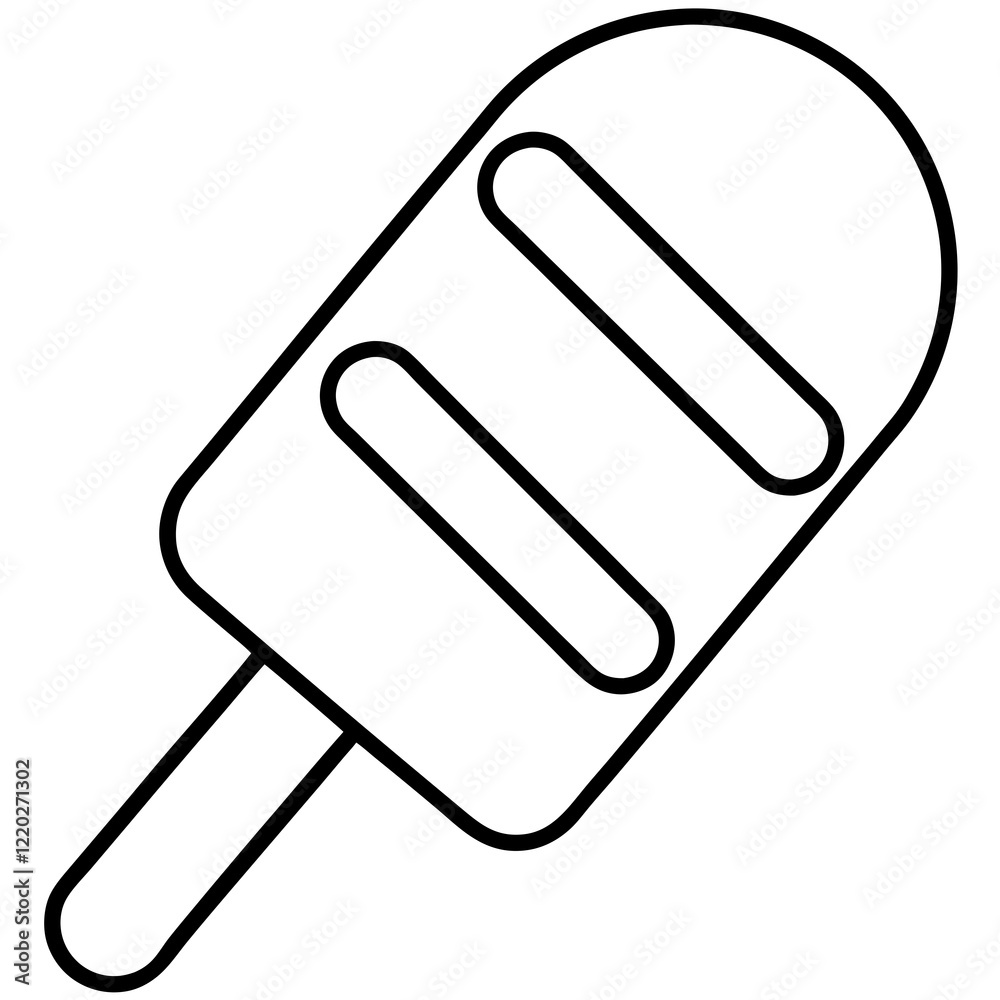 Popsicle Line Art Clean Vector Concepts