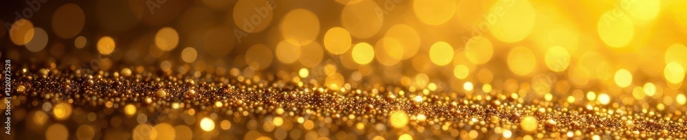 Obraz premium Abstract gold glitter texture, ideal for festive designs , dazzling, sparkle