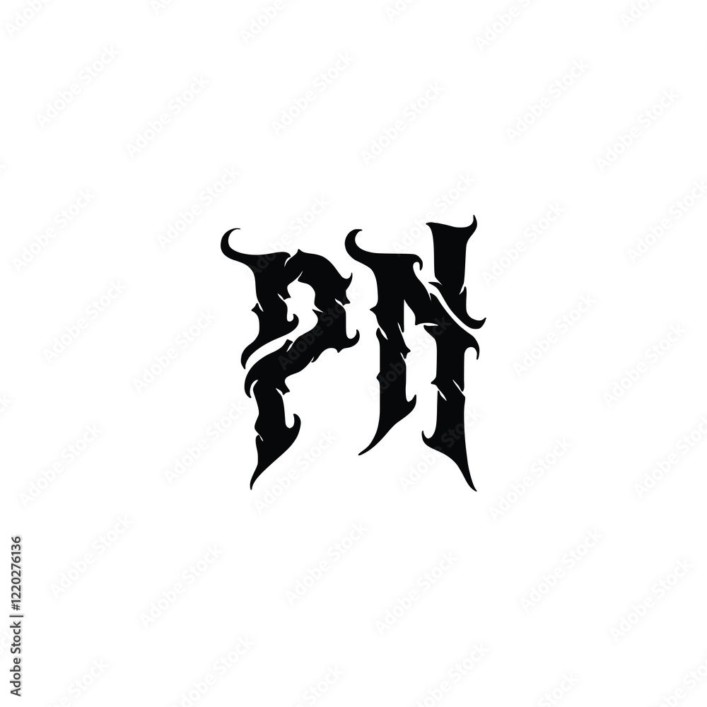 PN monogram logo design letter text name symbol monochrome logotype alphabet character simple logo PN monogram logo design letter text name symbol monochrome logotype alphabet character simple logo