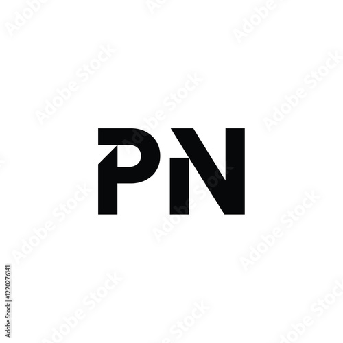 PN monogram logo design letter text name symbol monochrome logotype alphabet character simple logo