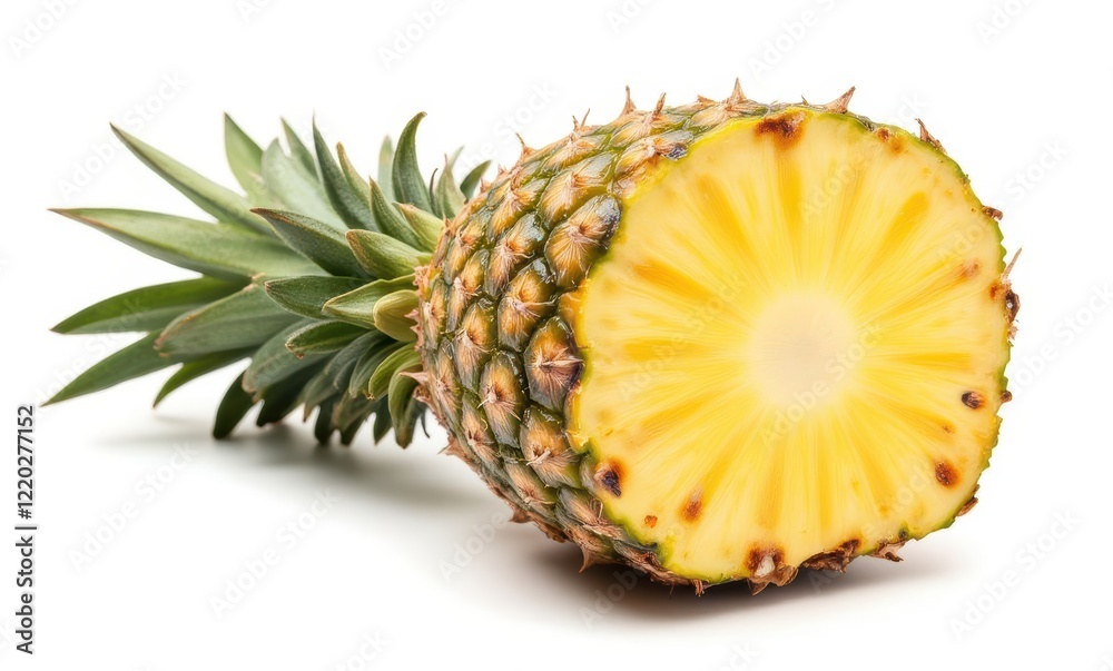 Freshly cut ripe pineapple slice Freshly cut ripe pineapple slice
