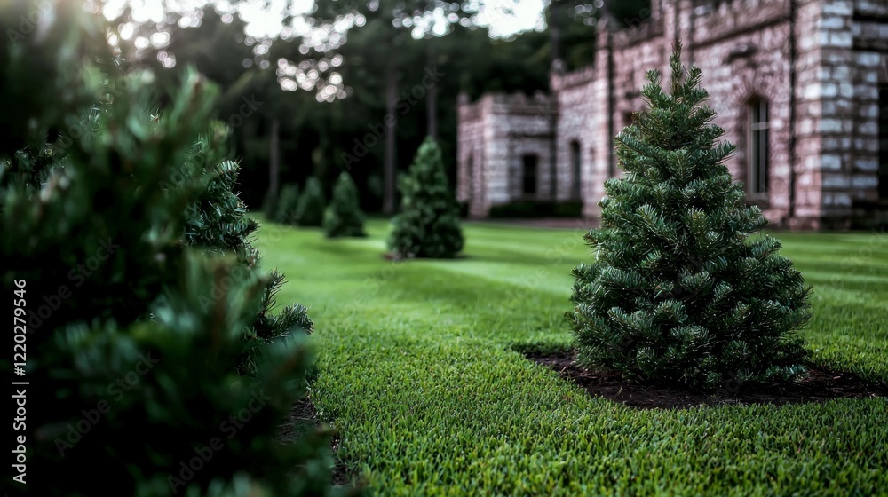 Christmas Trees Farm Evergreen Conifer Plantation Holiday Season Christmas Trees Farm Evergreen Conifer Plantation Holiday Season