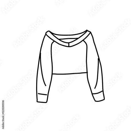 Fashion flat drawing line