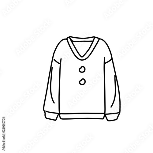 Fashion flat drawing line