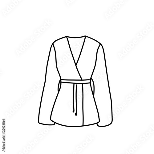 Fashion flat drawing line