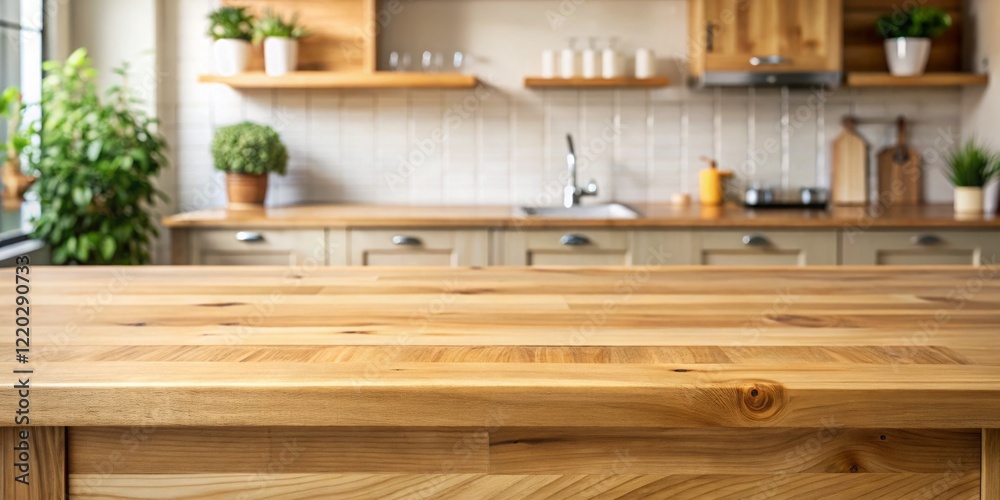 Modern Wooden Kitchen with Open Shelving Modern Wooden Kitchen with Open Shelving