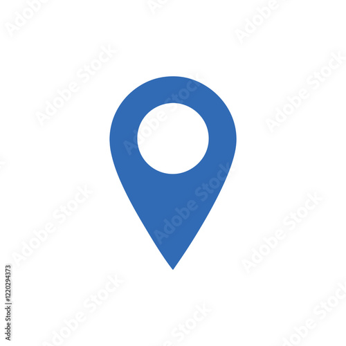 Minimalist Location Pin Icon – Modern Map Marker Design