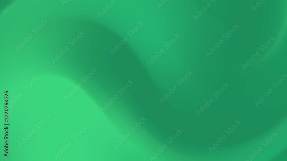 Smooth green gradient background with soft flowing curves ideal for Ramadan Islamic celebrations or spiritual designs Colors include emerald green and soft teal