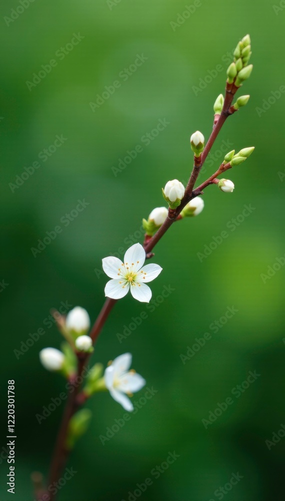 delicate white flowers on slender willow twig branches, botanical, foliage, greenery delicate white flowers on slender willow twig branches, botanical, foliage, greenery