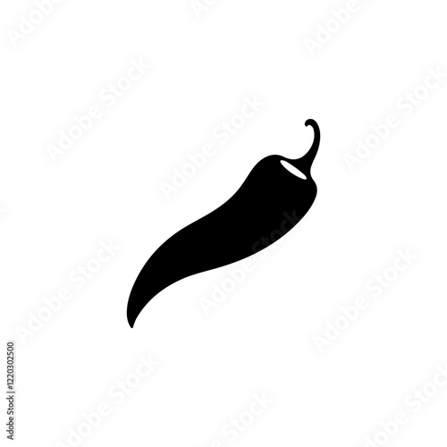 Chili Pepper silhouette vector illustration