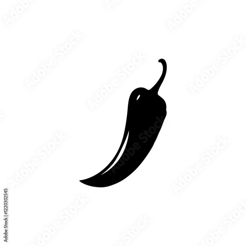 Chili Pepper silhouette vector illustration