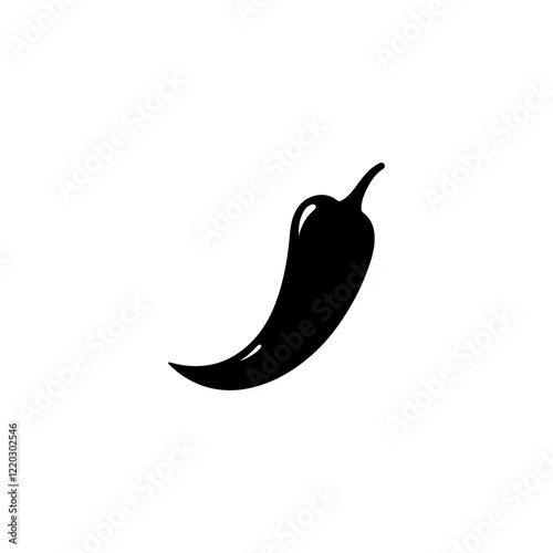 Chili Pepper silhouette vector illustration